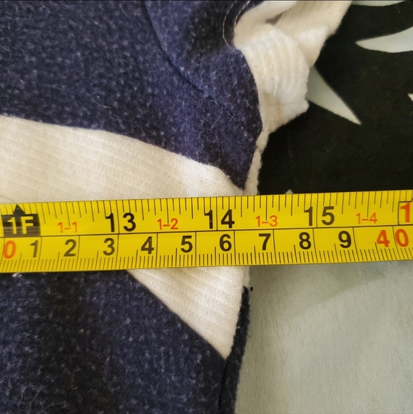 Almost Famous Navy Blue Striped Dress RN#97230 Size Medium Women - Picture 6 of 8